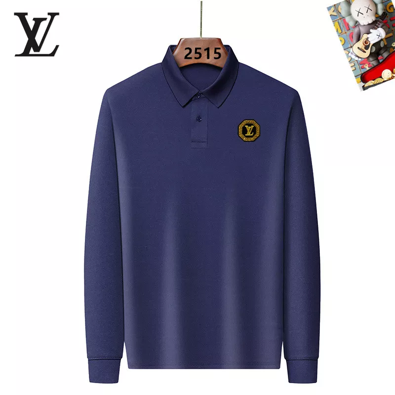 Louis Vuitton LV T-Shirts Long Sleeved For Men Compact 9631