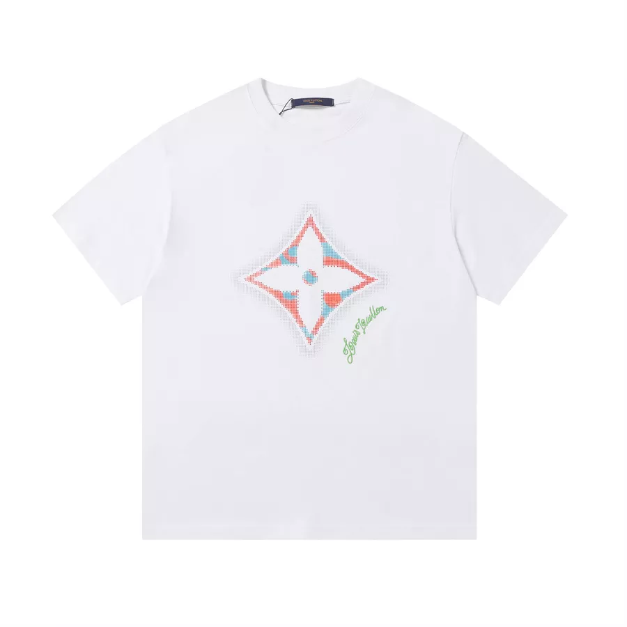 Louis Vuitton LV T-Shirts Short Sleeved For Unisex Bright 2102