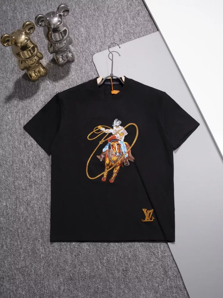 Louis Vuitton LV T-Shirts Short Sleeved For Unisex Flexible 3729
