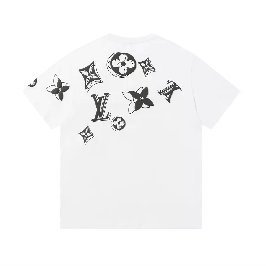Louis Vuitton LV T-Shirts Short Sleeved For Unisex Sleek 3167
