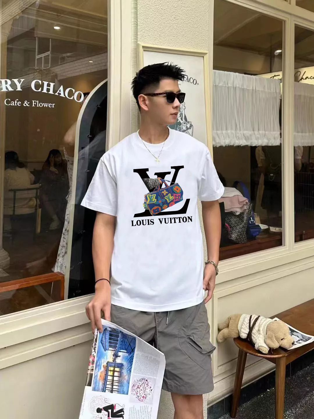 Louis Vuitton LV T-Shirts Short Sleeved For Unisex Trendy 5799