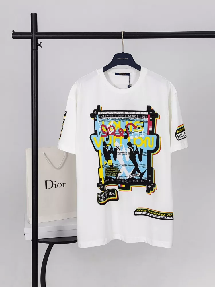 Louis Vuitton LV T-Shirts Short Sleeved For Unisex WellDesigned 1899