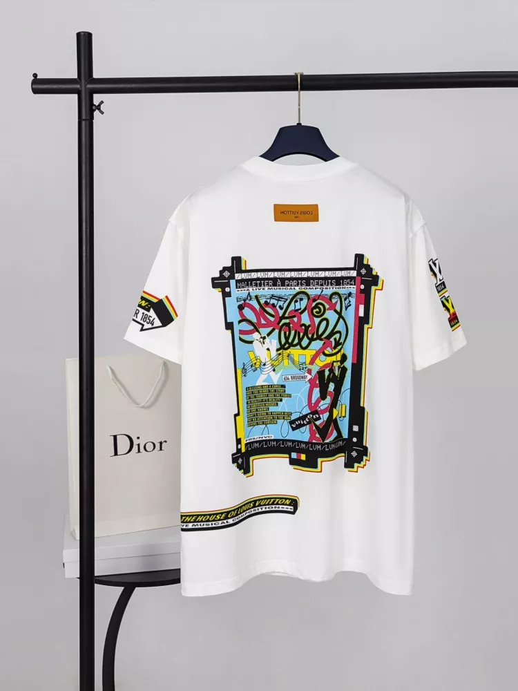 Louis Vuitton LV T-Shirts Short Sleeved For Unisex WellDesigned 1899