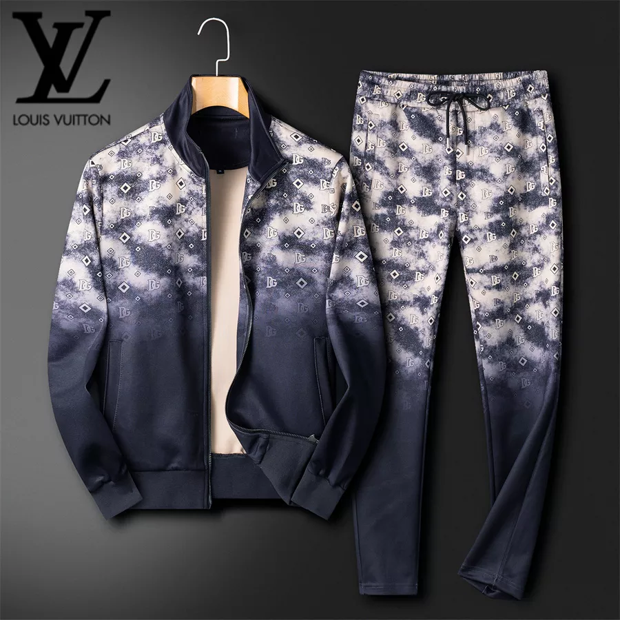 Louis Vuitton LV Tracksuits Long Sleeved For Men Lightweight 7817