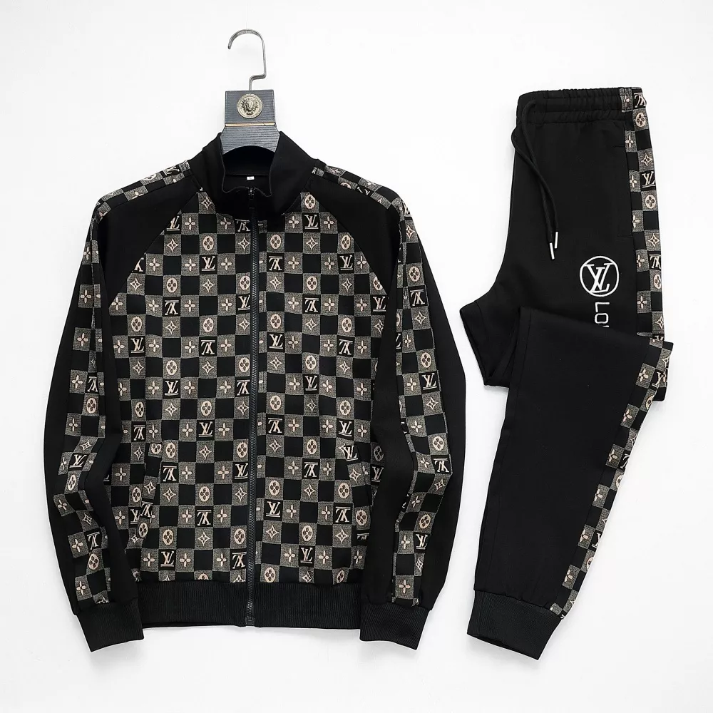 Louis Vuitton LV Tracksuits Long Sleeved For Men Practical 9909