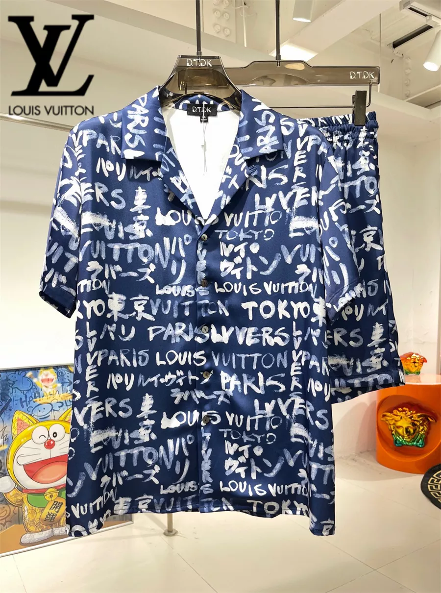 Louis Vuitton LV Tracksuits Short Sleeved For Men Bold 4711