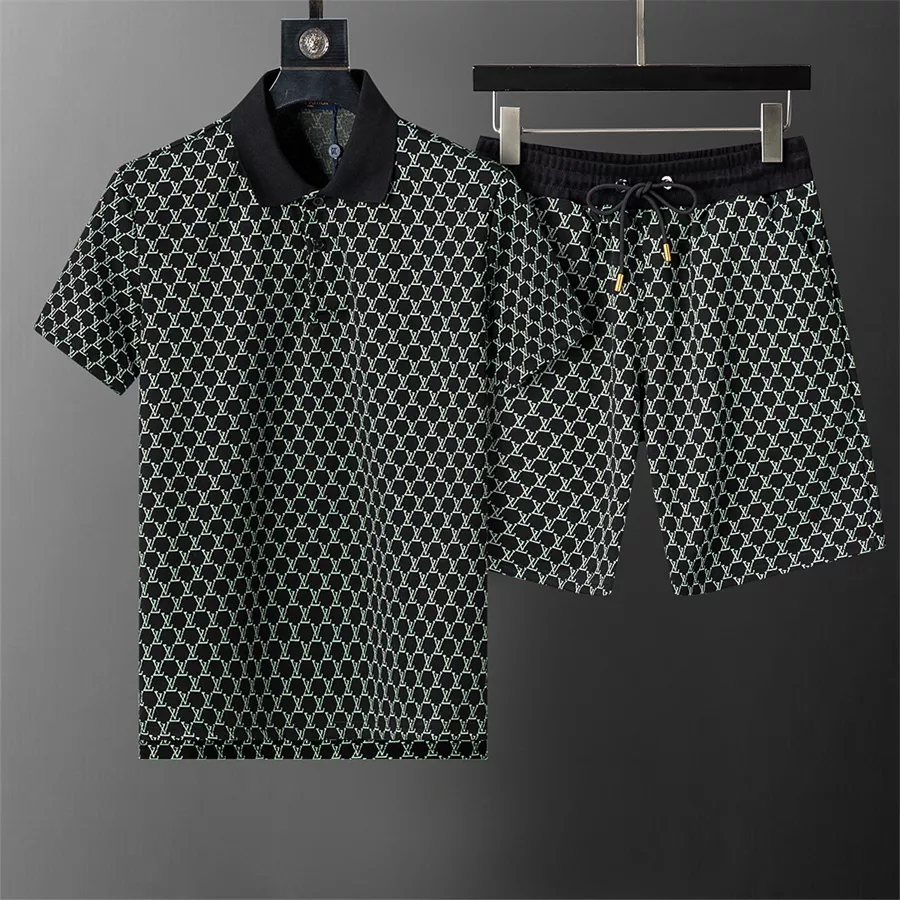Louis Vuitton LV Tracksuits Short Sleeved For Men Breathable 4379