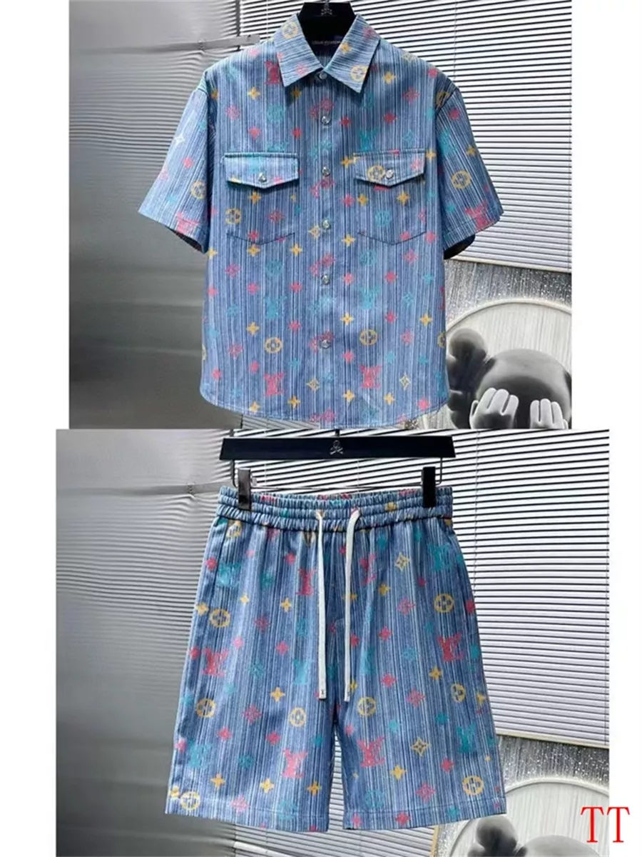 Louis Vuitton LV Tracksuits Short Sleeved For Men Functional 7092