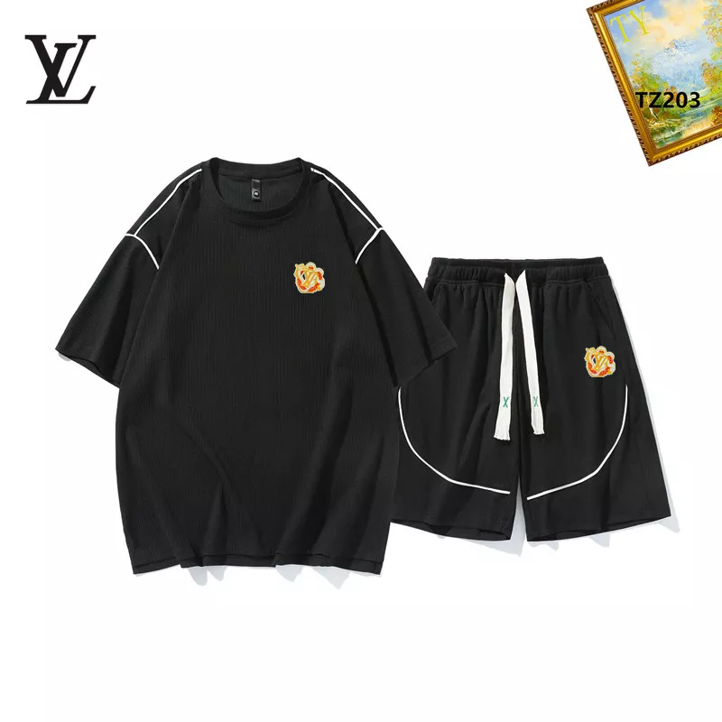 Louis Vuitton LV Tracksuits Short Sleeved For Men Lightweight 3419
