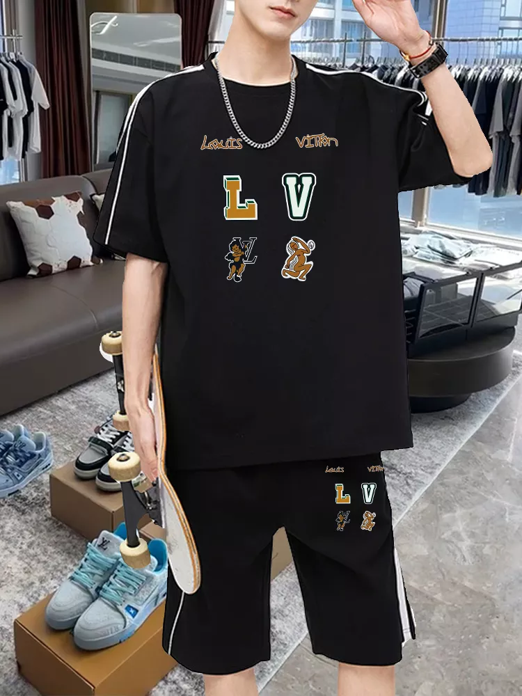 Louis Vuitton LV Tracksuits Short Sleeved For Men Stylish 4297