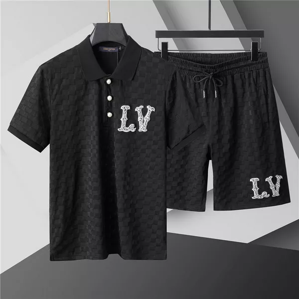 Louis Vuitton LV Tracksuits Short Sleeved For Men Trendsetting 6544