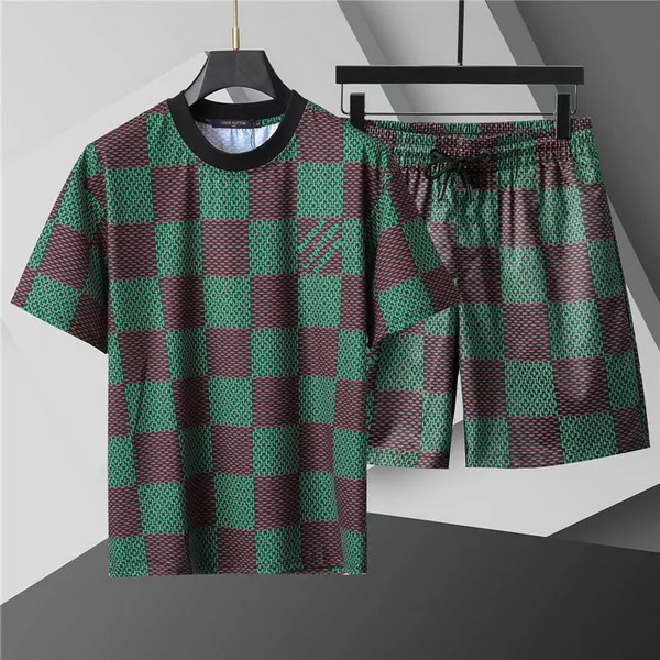 Louis Vuitton LV Tracksuits Short Sleeved For Men Vibrant 2048