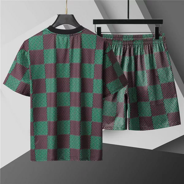 Louis Vuitton LV Tracksuits Short Sleeved For Men Vibrant 2048