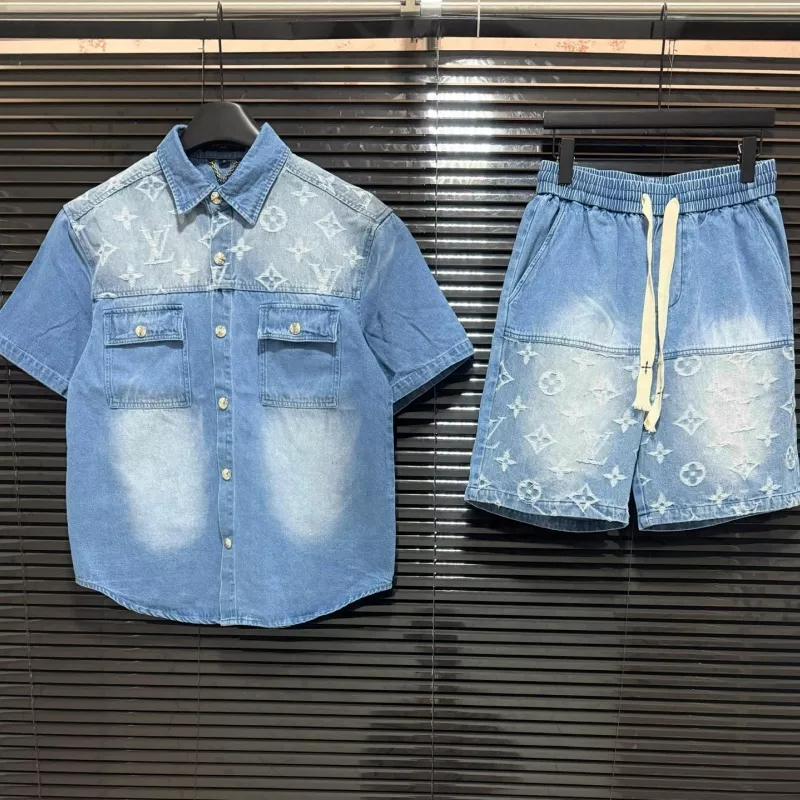 Louis Vuitton LV Tracksuits Short Sleeved For Unisex Comfortable 1195