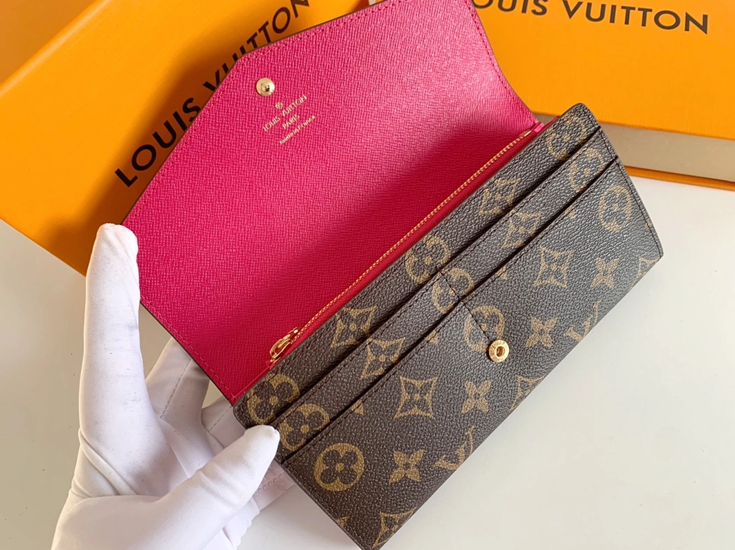 Louis Vuitton LV Wallets In Rose Red For Women SportInspired 5751