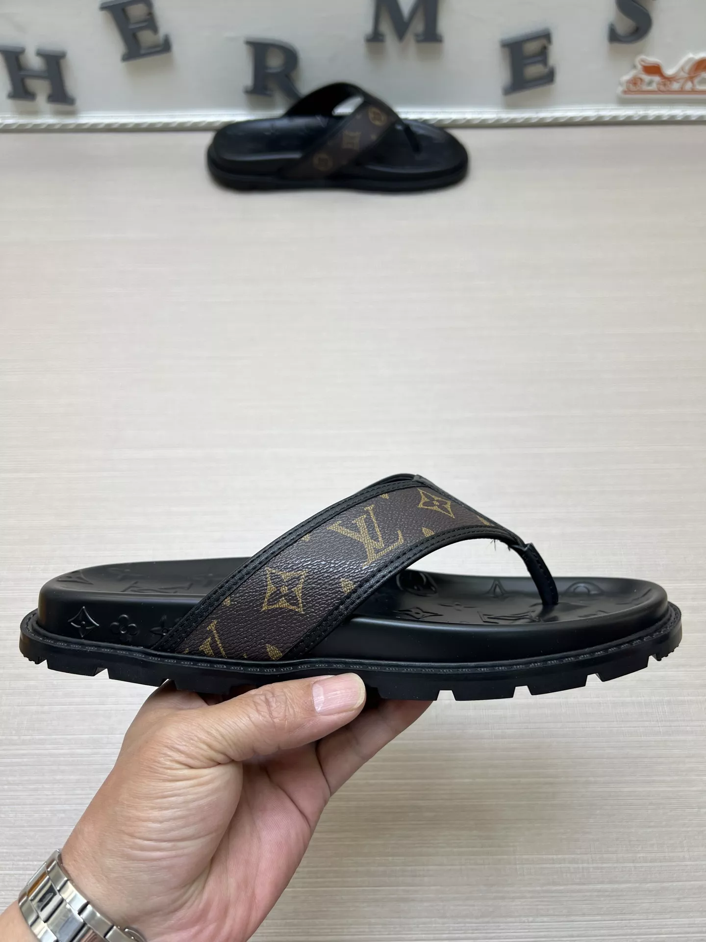 Louis Vuitton Slippers For Men Bright 5084