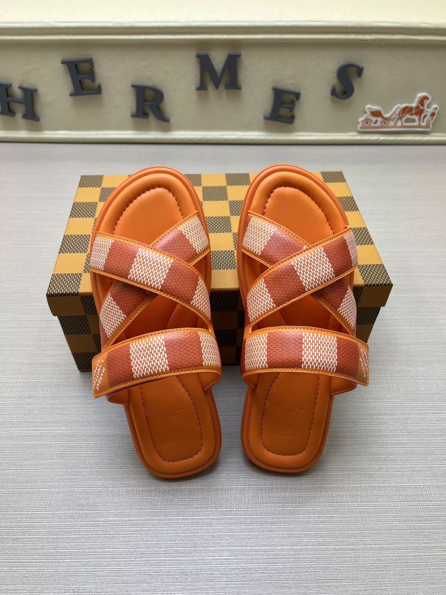 Louis Vuitton Slippers For Men Refined 9252