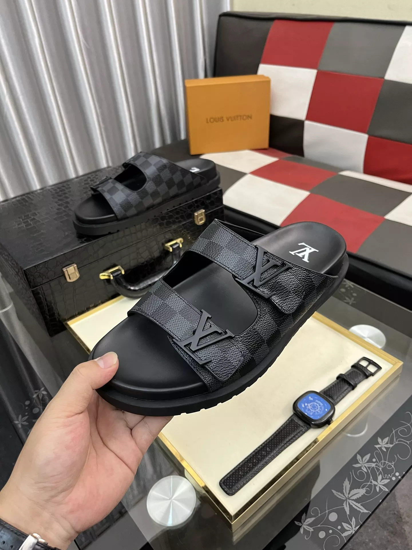 Louis Vuitton Slippers For Men Stylish 2972