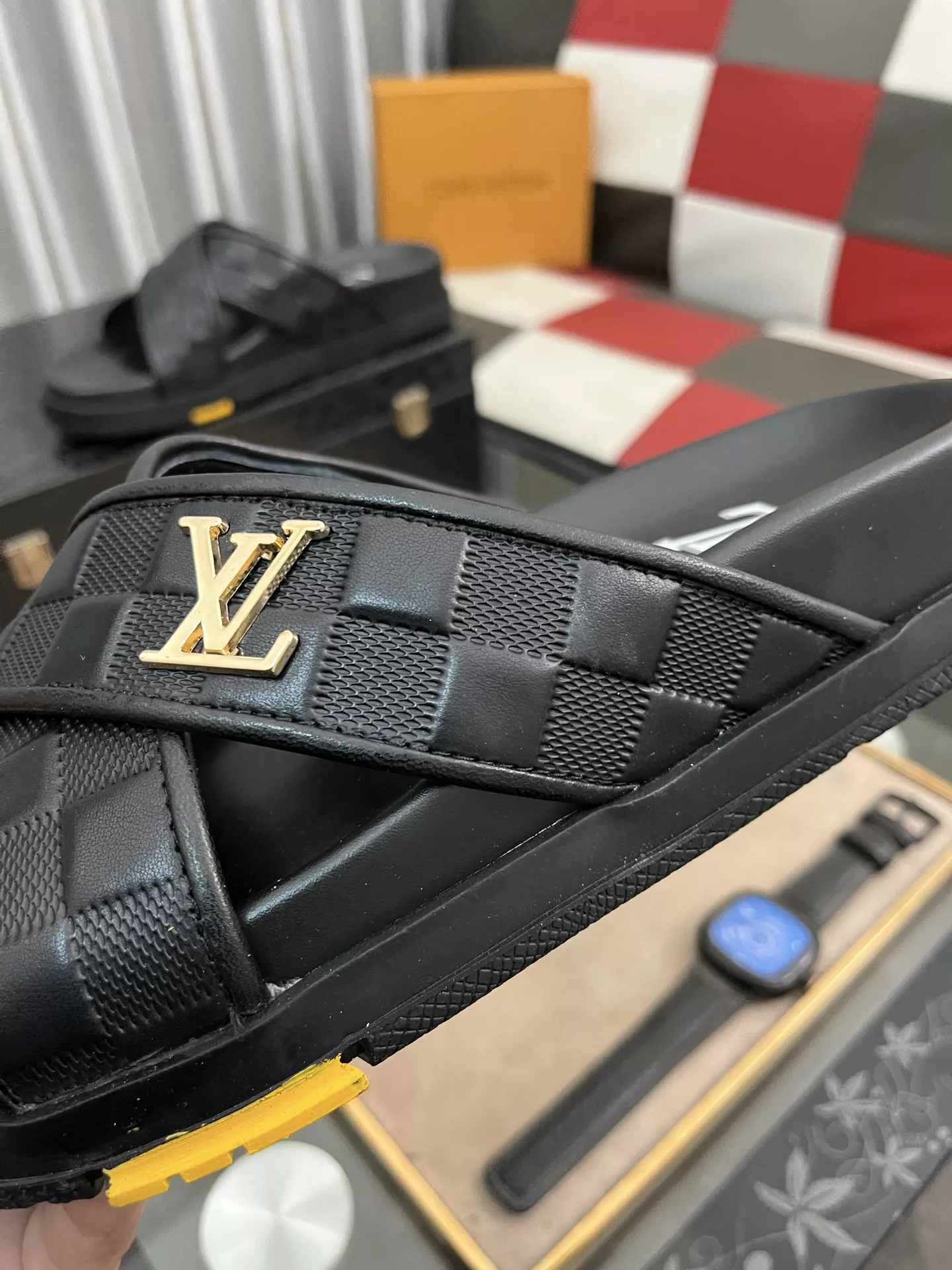 Louis Vuitton Slippers For Men Trendy 8772