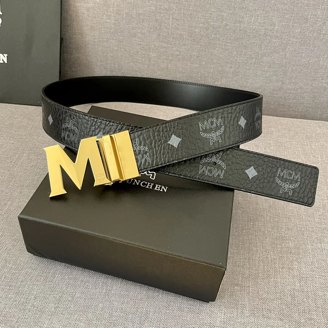 MCM AAA Quality Belts For Men Soft 3735