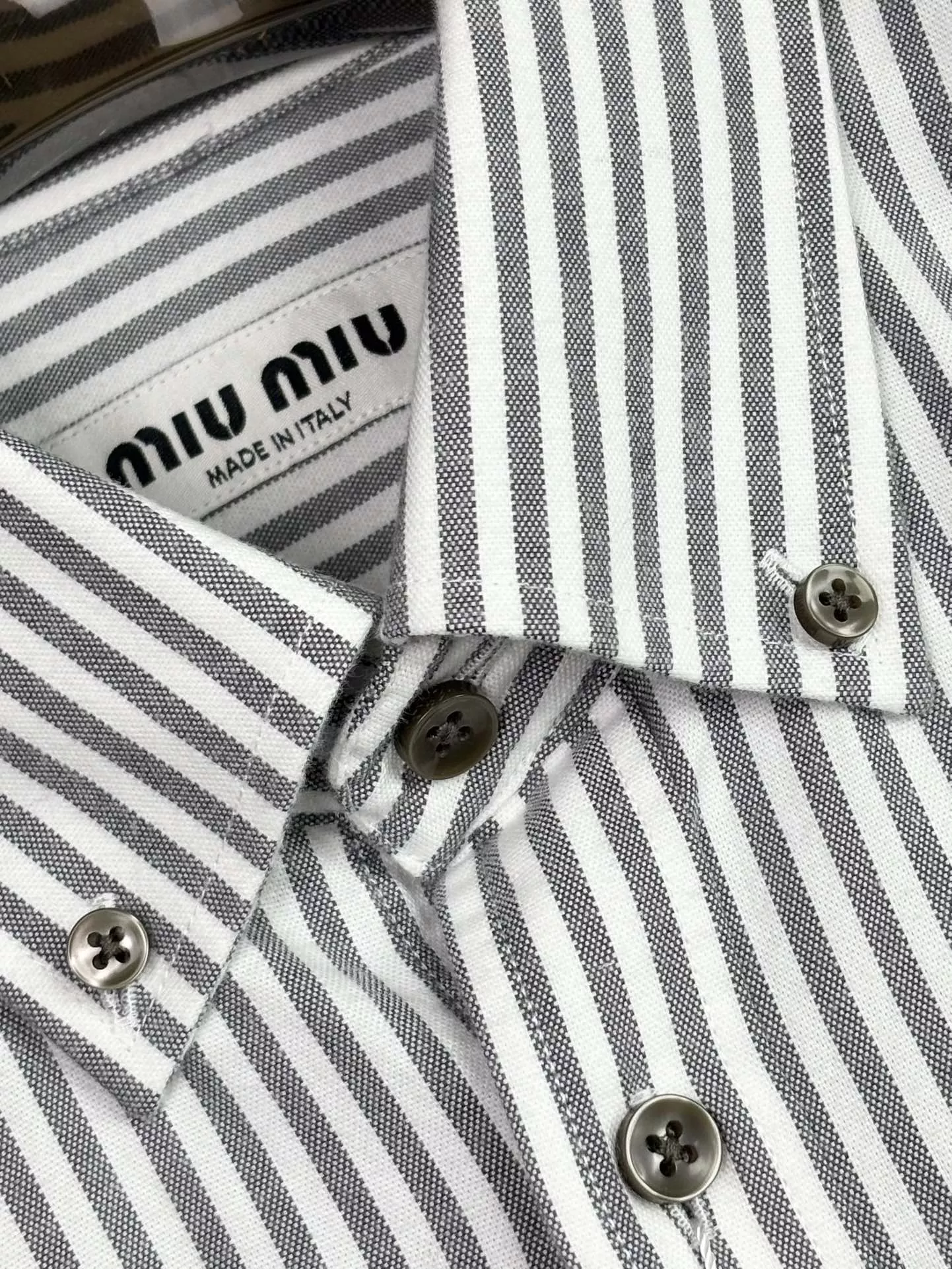 MIU MIU  Shirts Long Sleeved For Men Bold 9840