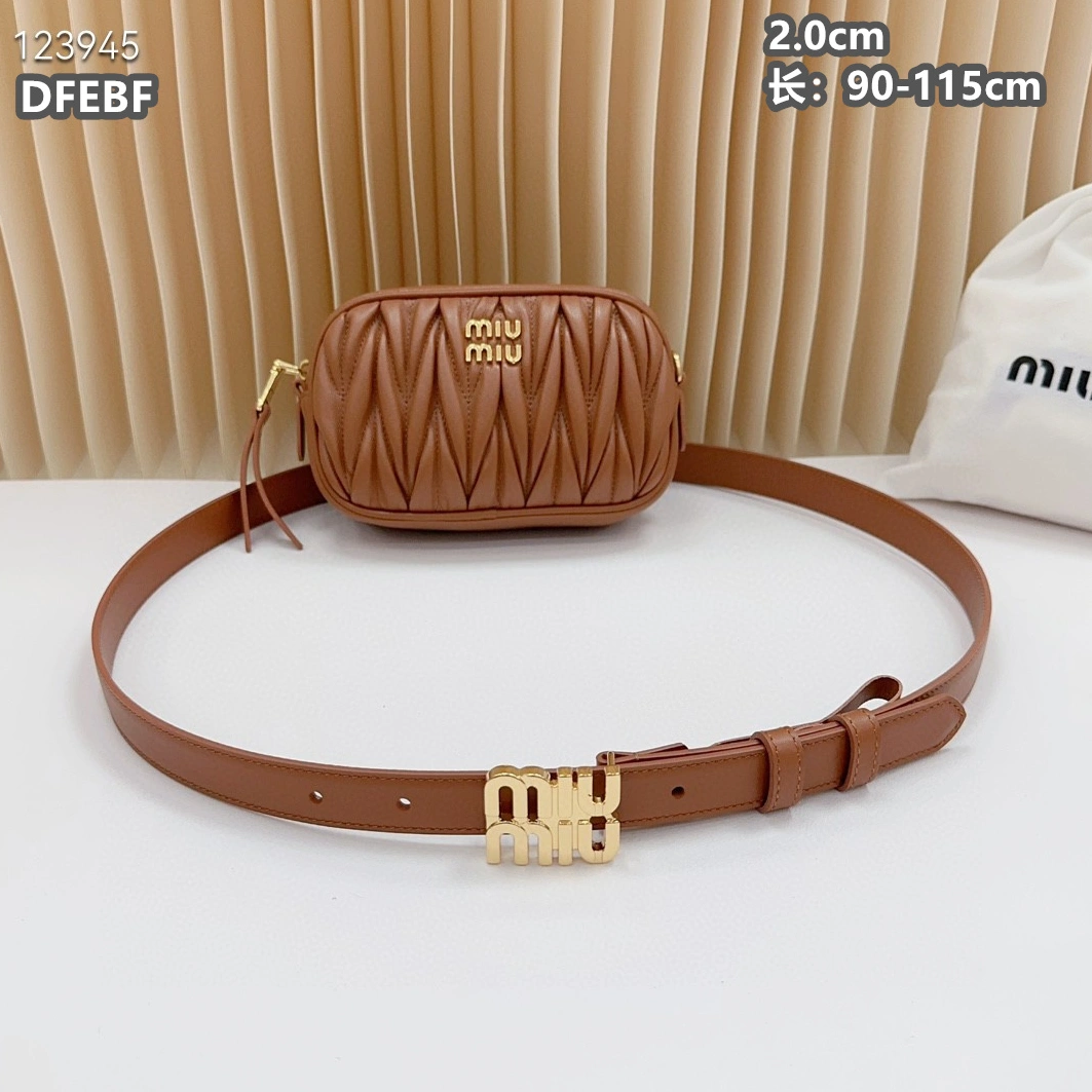 MIU MIU AAA Quality Belts For Women Bright 6674