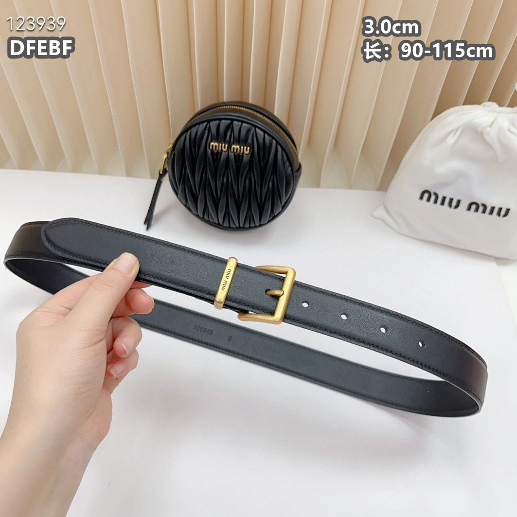 MIU MIU AAA Quality Belts For Women Comfortable 8315