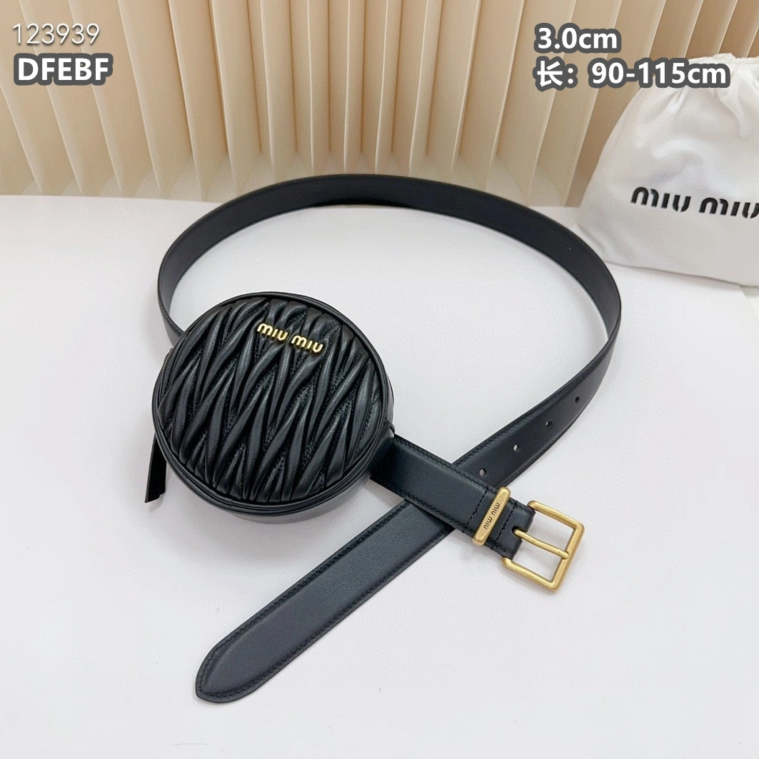 MIU MIU AAA Quality Belts For Women Comfortable 8315