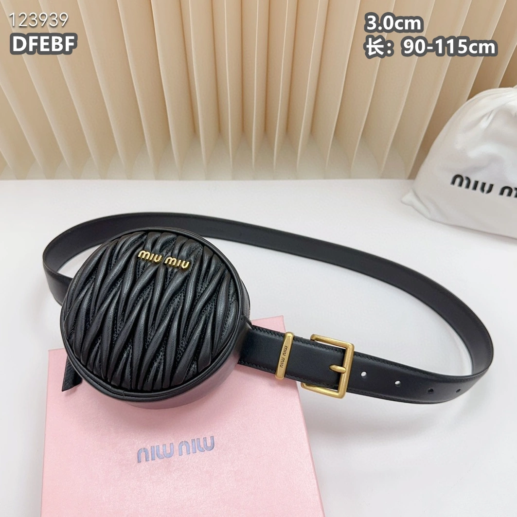 MIU MIU AAA Quality Belts For Women Comfortable 8315