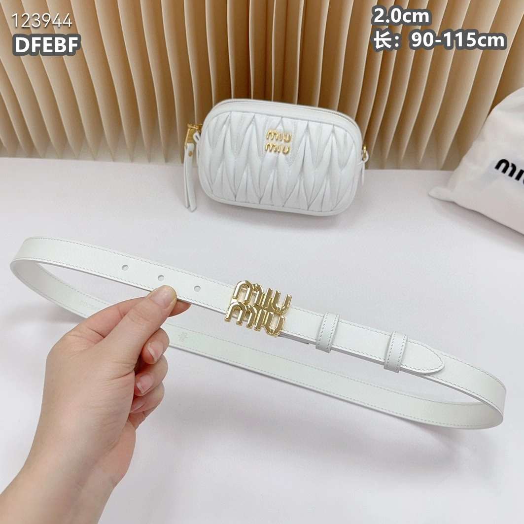 MIU MIU AAA Quality Belts For Women Compact 7023