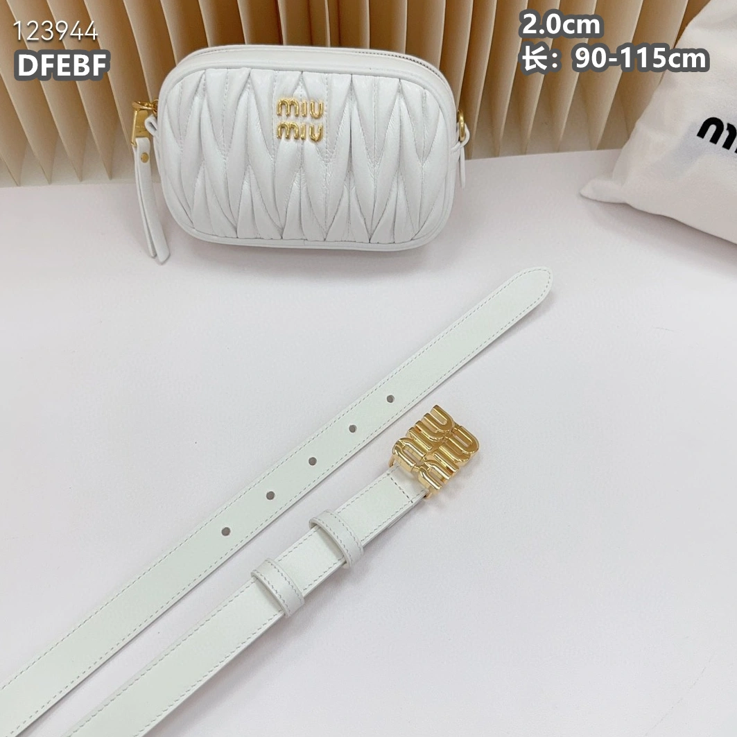MIU MIU AAA Quality Belts For Women Compact 7023