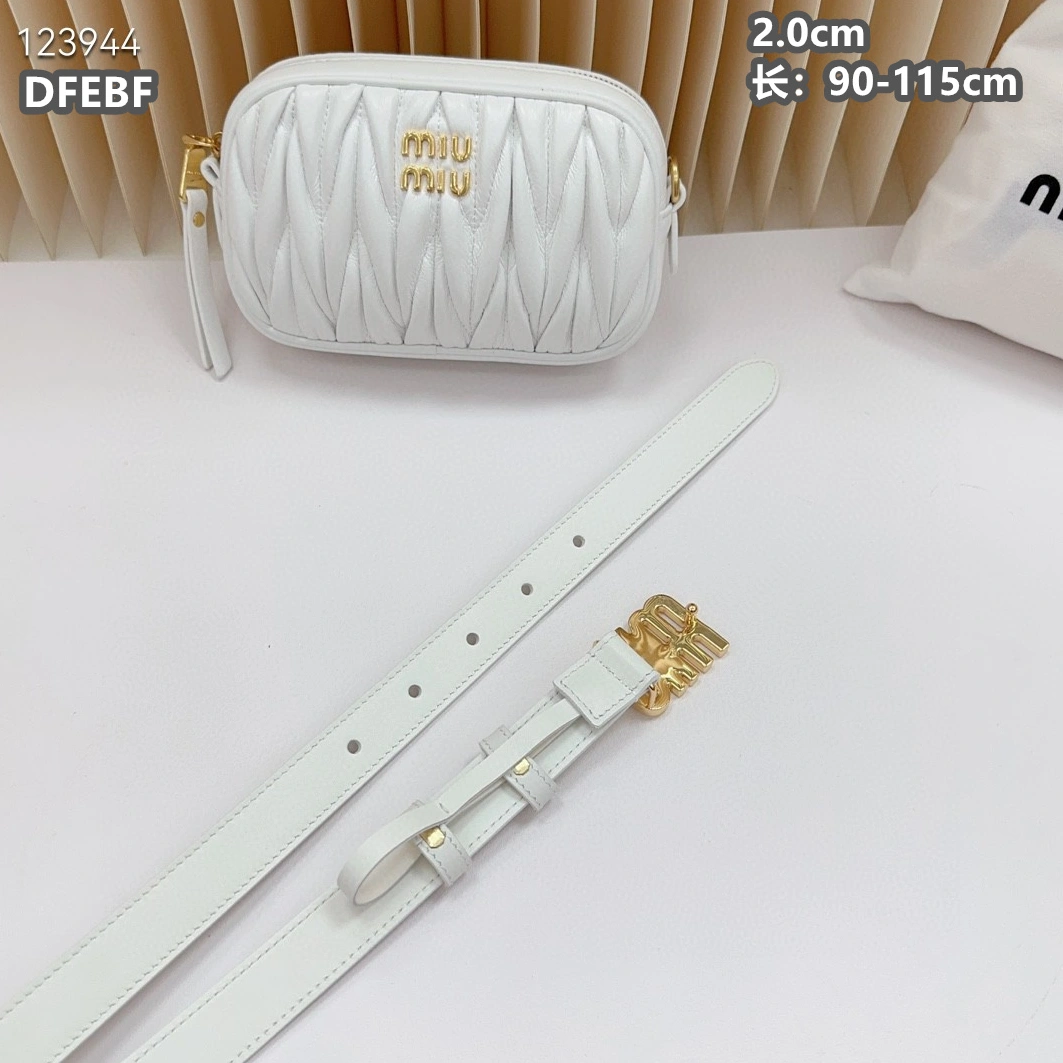 MIU MIU AAA Quality Belts For Women Compact 7023