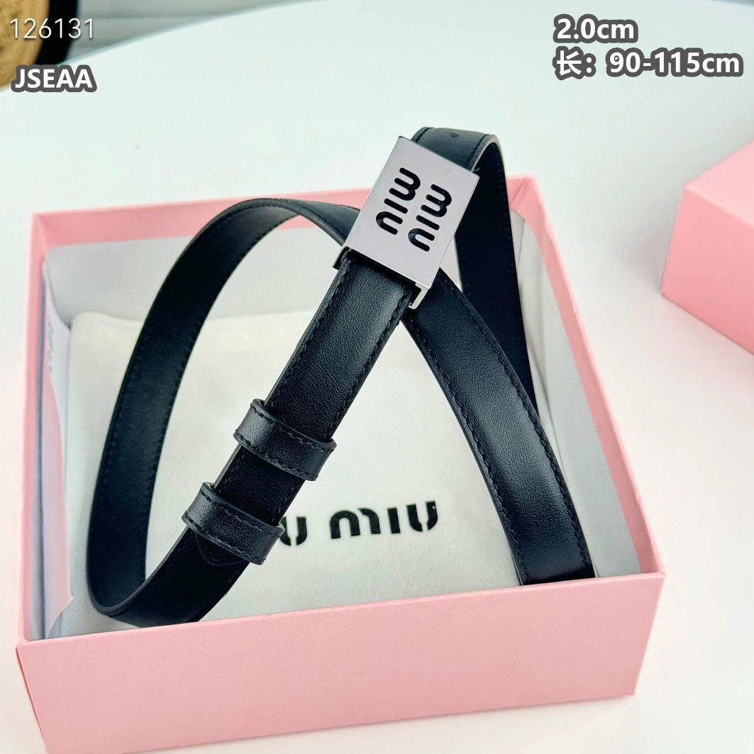 MIU MIU AAA Quality Belts For Women GoodFit 9535
