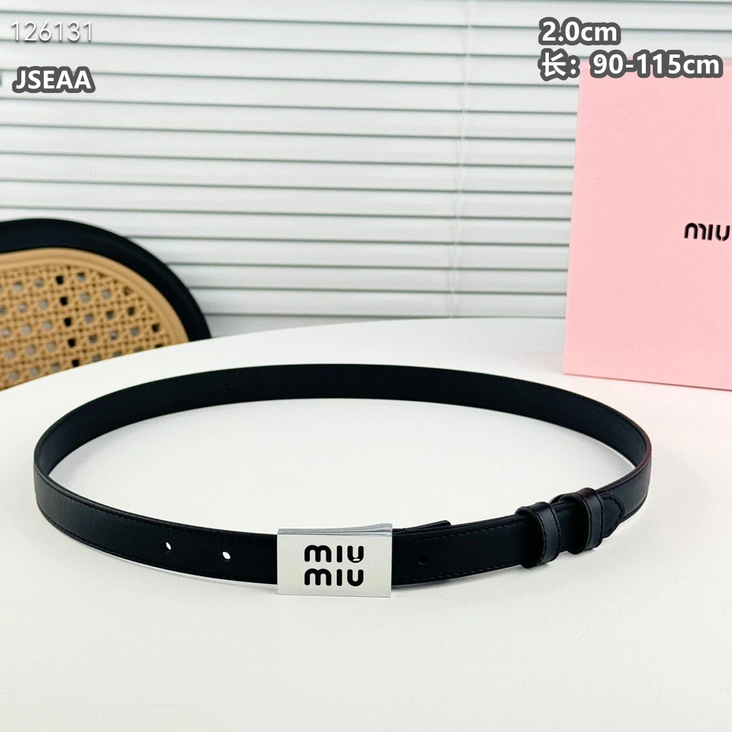 MIU MIU AAA Quality Belts For Women GoodFit 9535