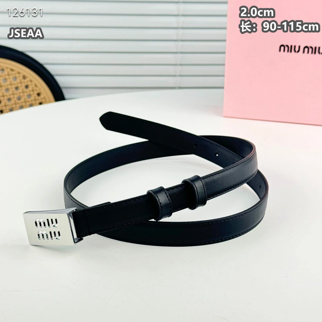 MIU MIU AAA Quality Belts For Women GoodFit 9535