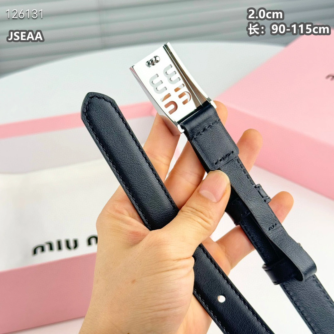 MIU MIU AAA Quality Belts For Women GoodFit 9535