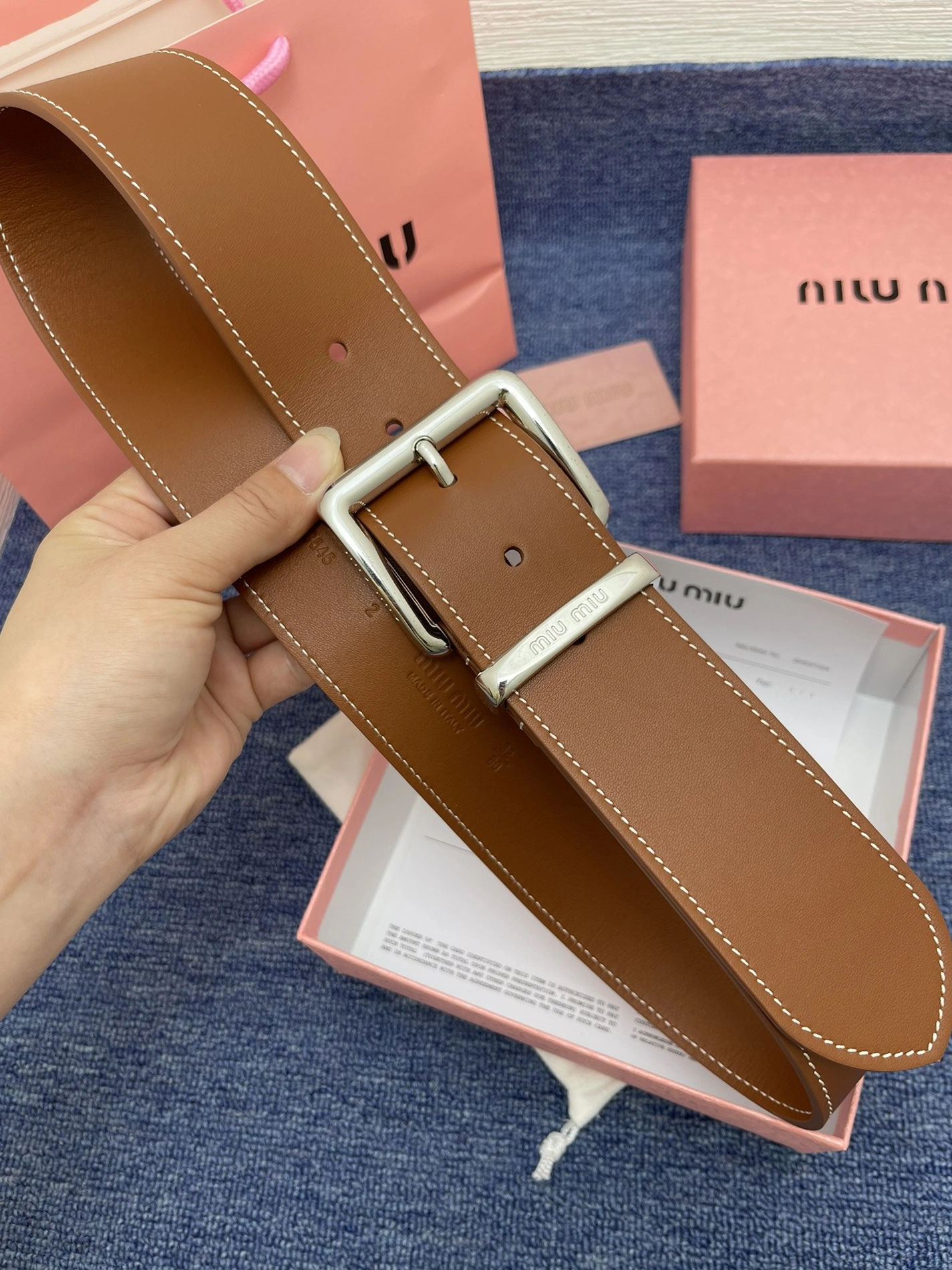 MIU MIU AAA Quality Belts For Women Lightweight 1725