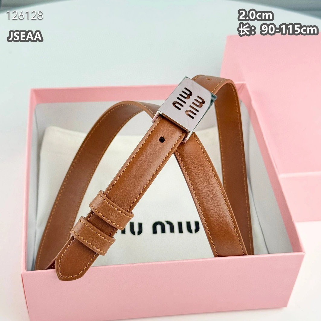 MIU MIU AAA Quality Belts For Women Trendsetting 3701