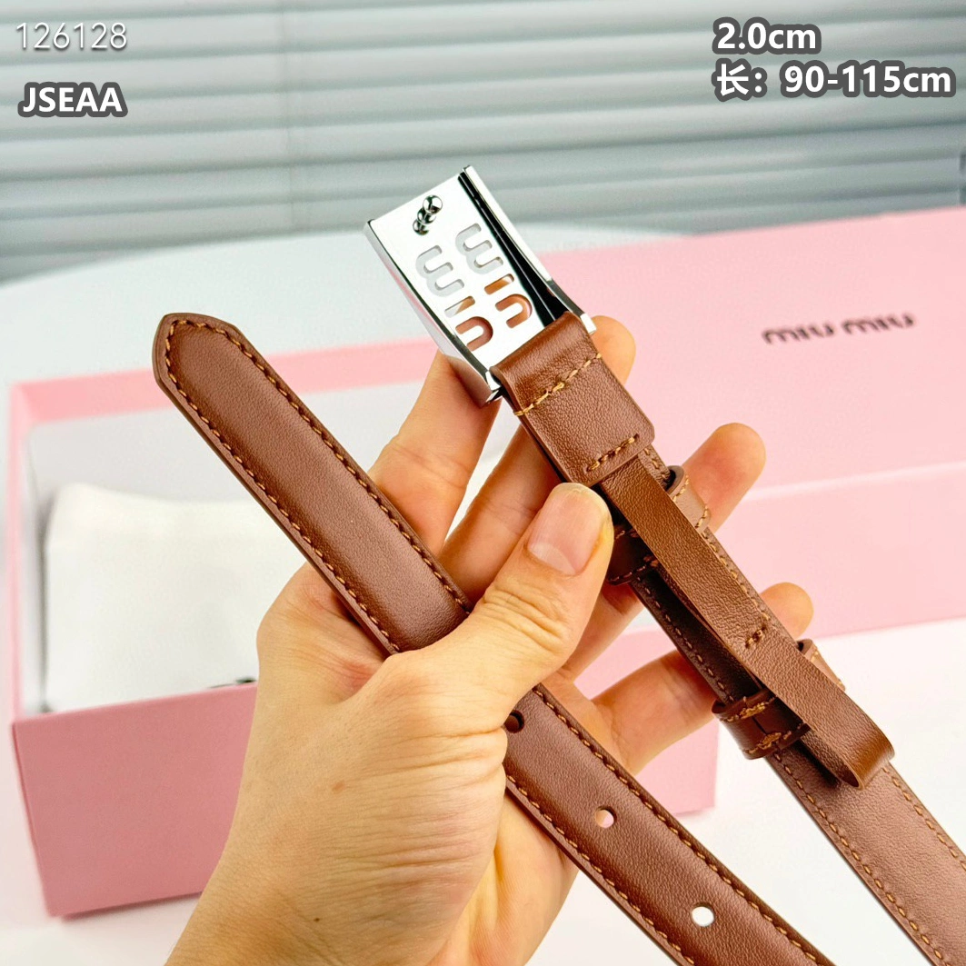 MIU MIU AAA Quality Belts For Women Trendsetting 3701