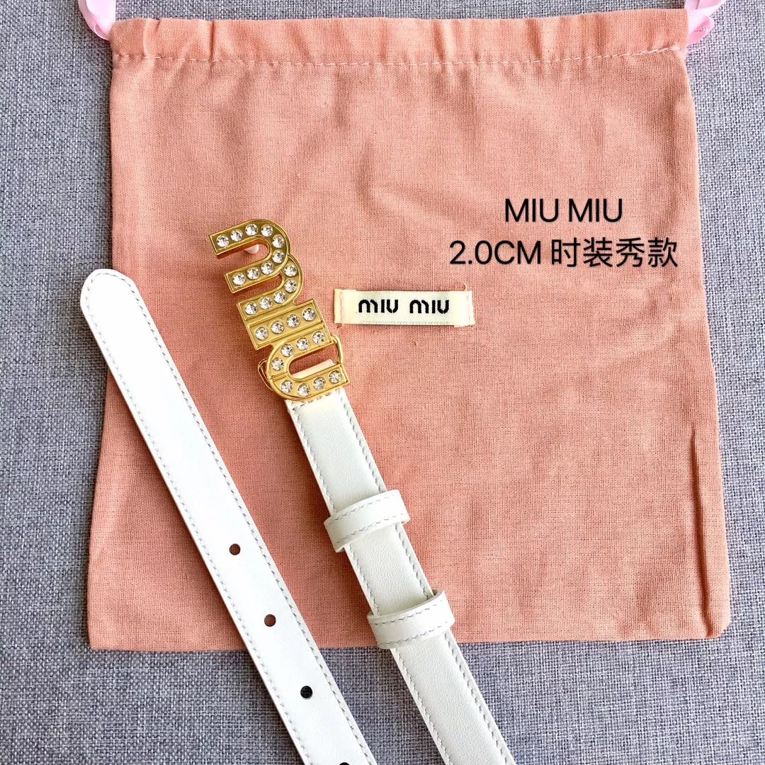 MIU MIU AAA Quality Belts In 2.0cm For Women UrbanStyle 1427