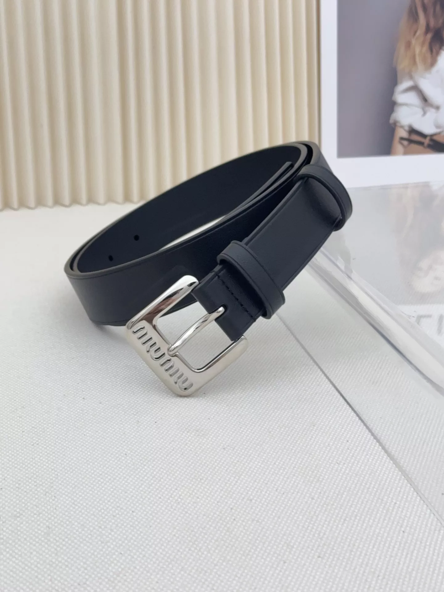 MIU MIU AAA Quality Belts In 3.0cm For Women ModernLook 8947