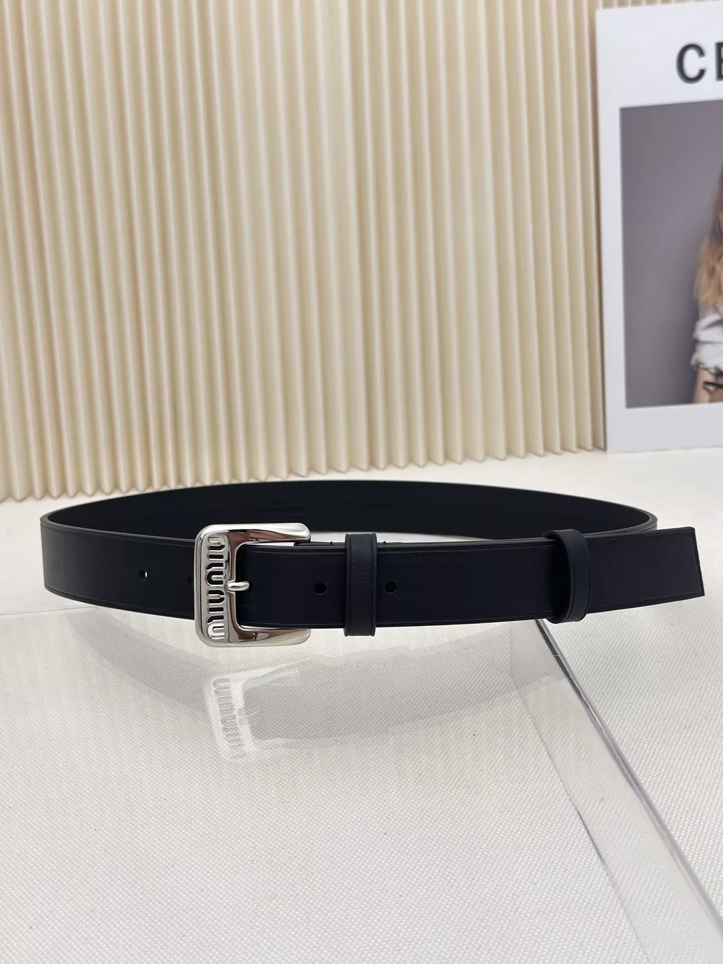 MIU MIU AAA Quality Belts In 3.0cm For Women ModernLook 8947