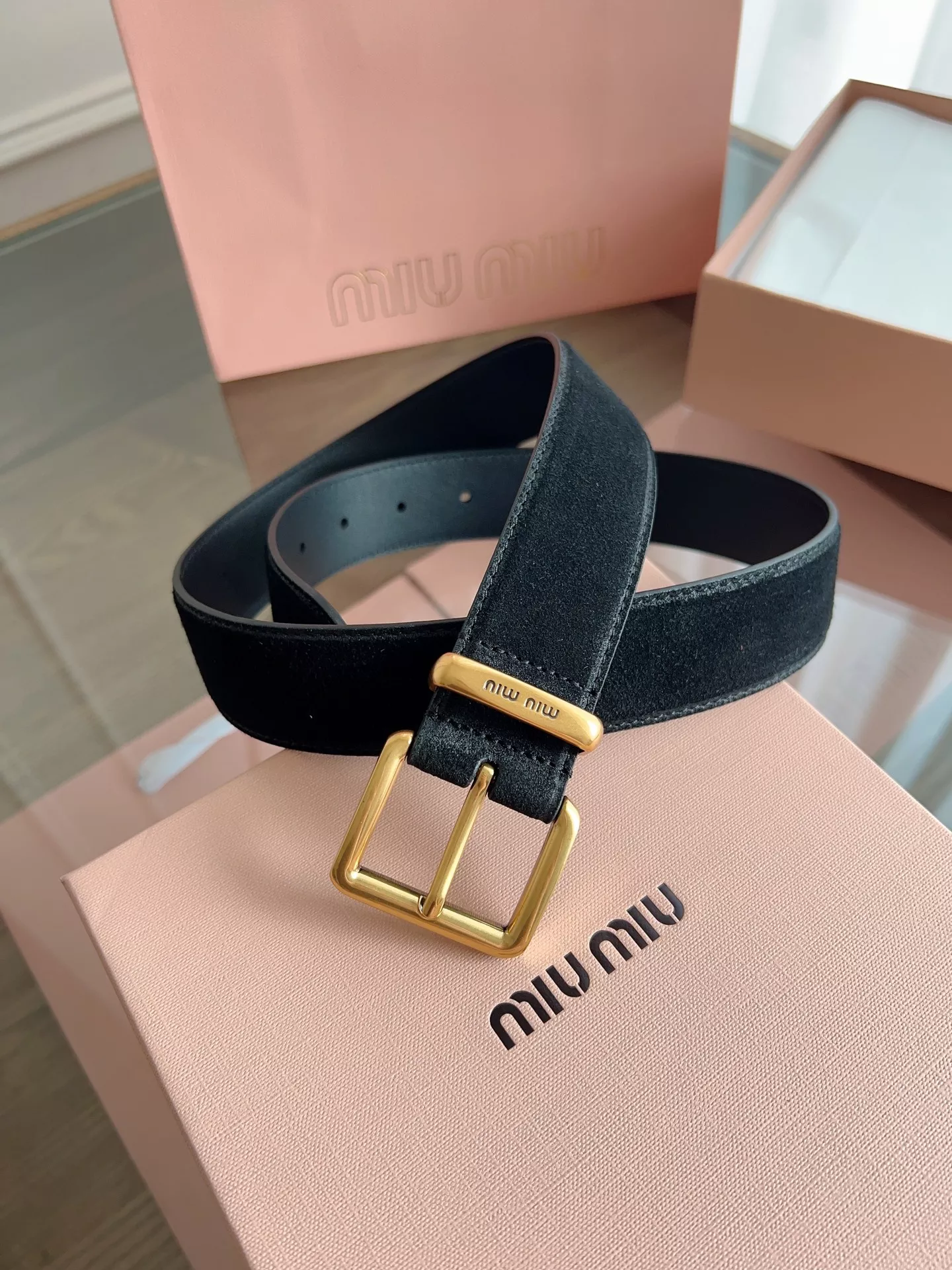 MIU MIU AAA Quality Belts In 3.5cm For Women Soft 3392