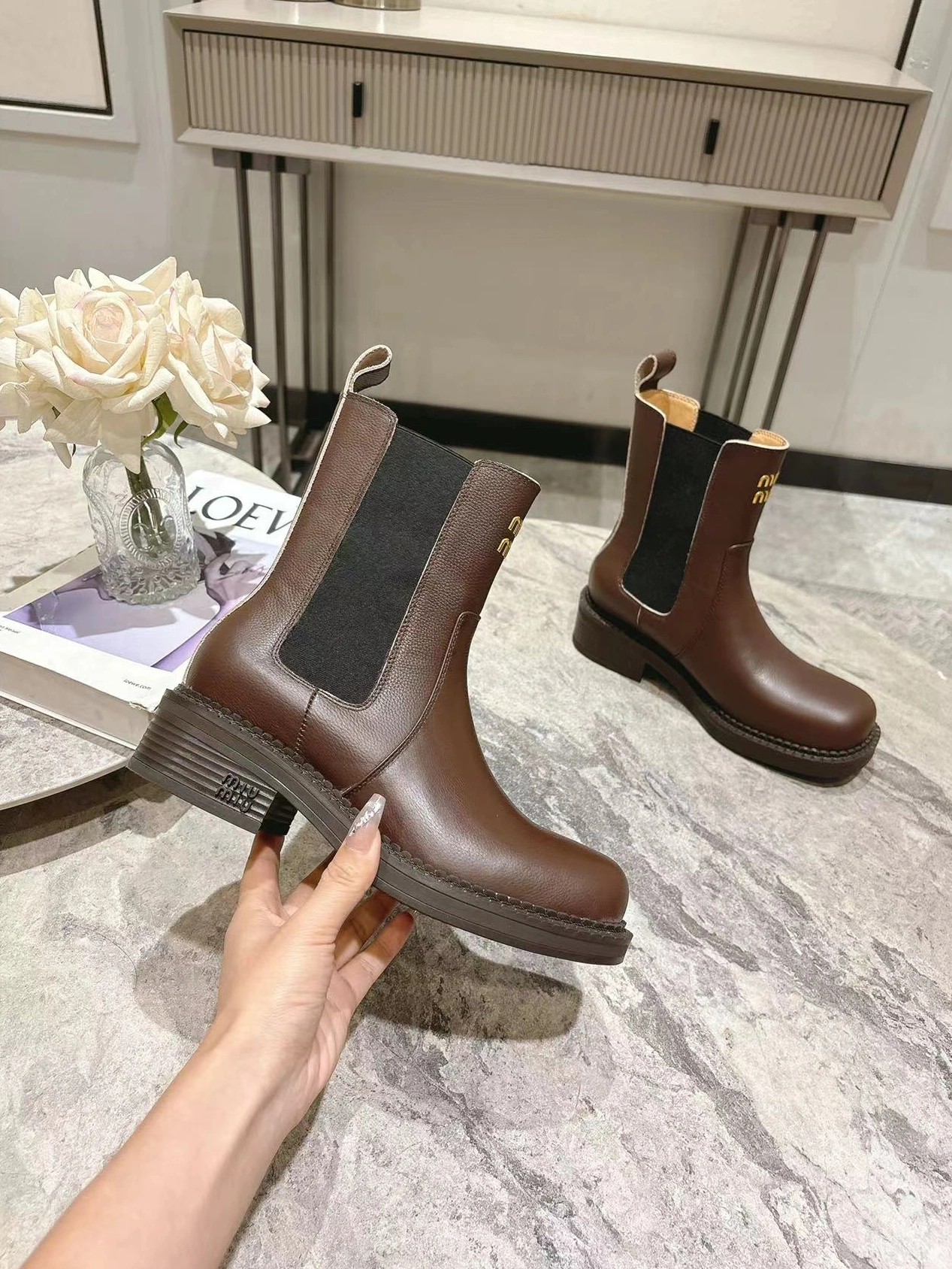 MIU MIU Boots For Women DailyWear 2096