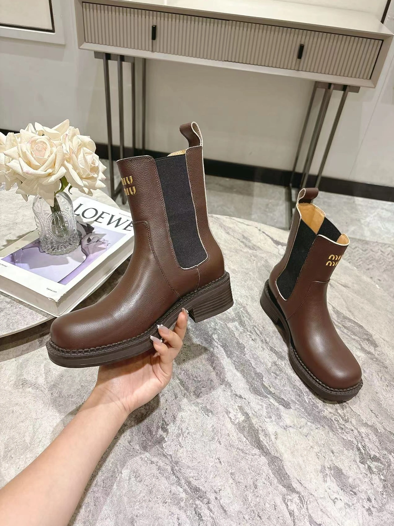 MIU MIU Boots For Women DailyWear 2096