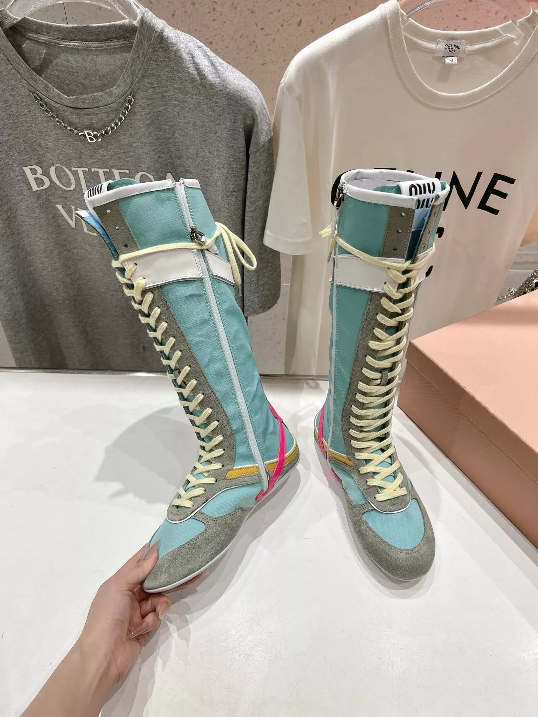 MIU MIU Boots For Women Sleek 8367
