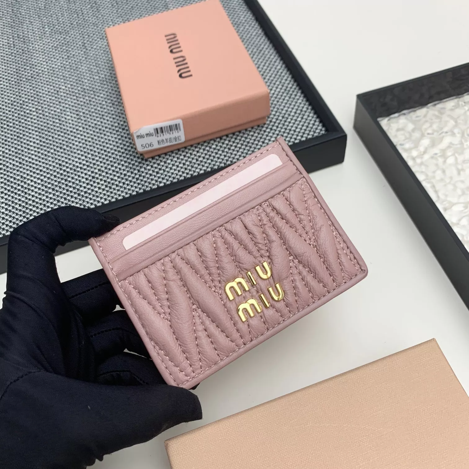 MIU MIU Card Case Bold 4022