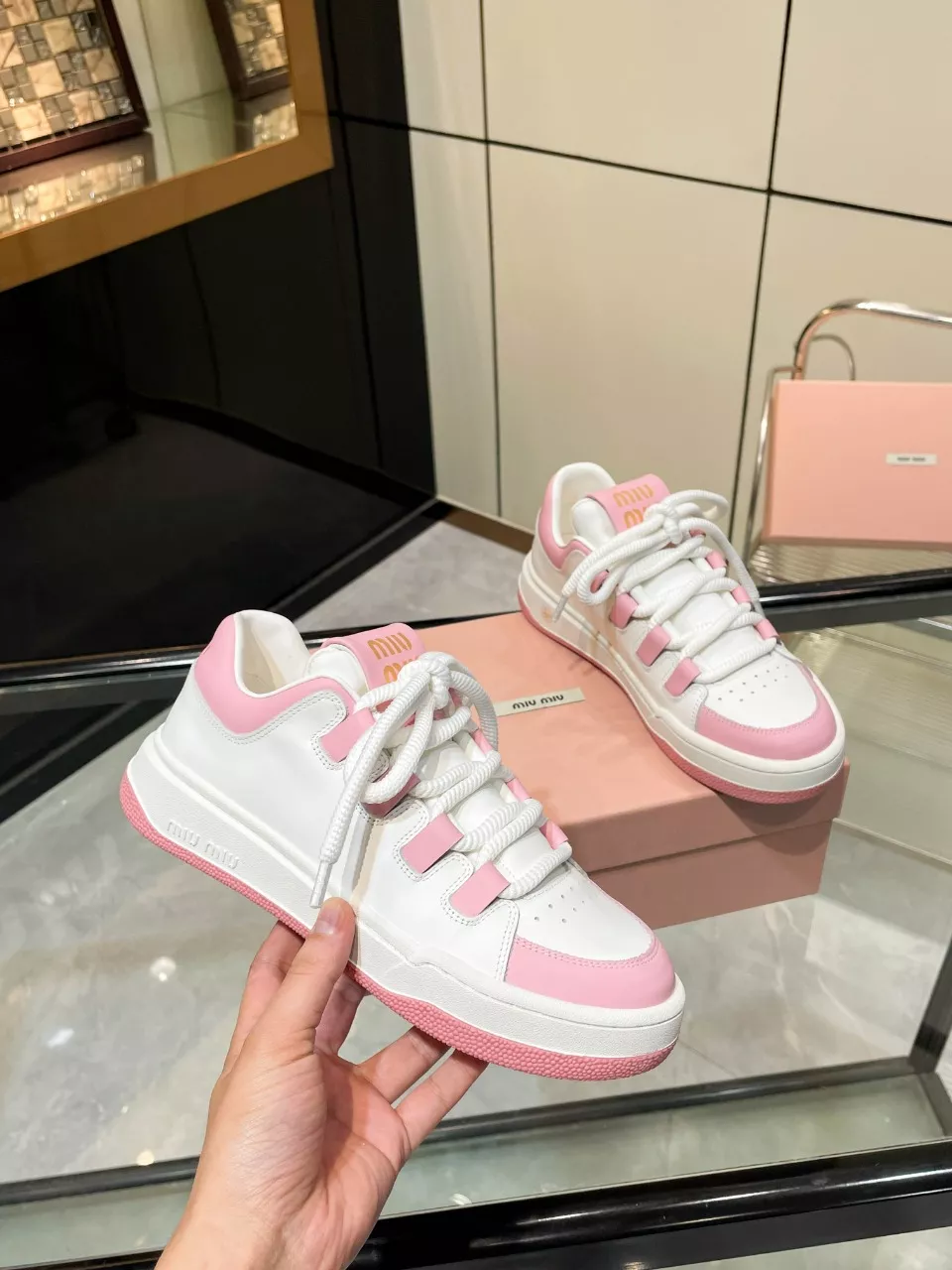 MIU MIU Casual Shoes For Women Comfortable 8785