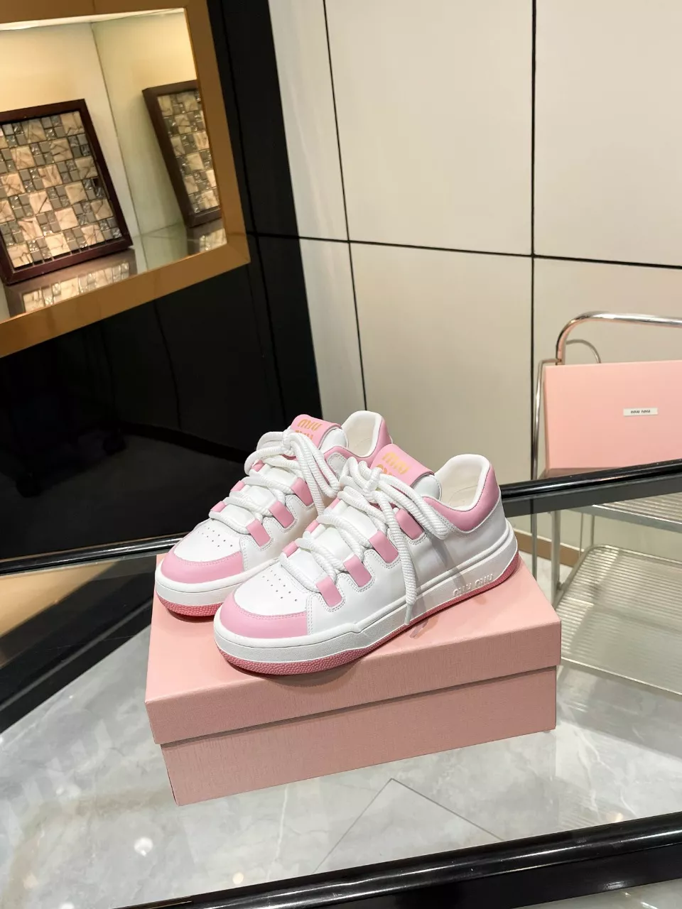 MIU MIU Casual Shoes For Women Comfortable 8785