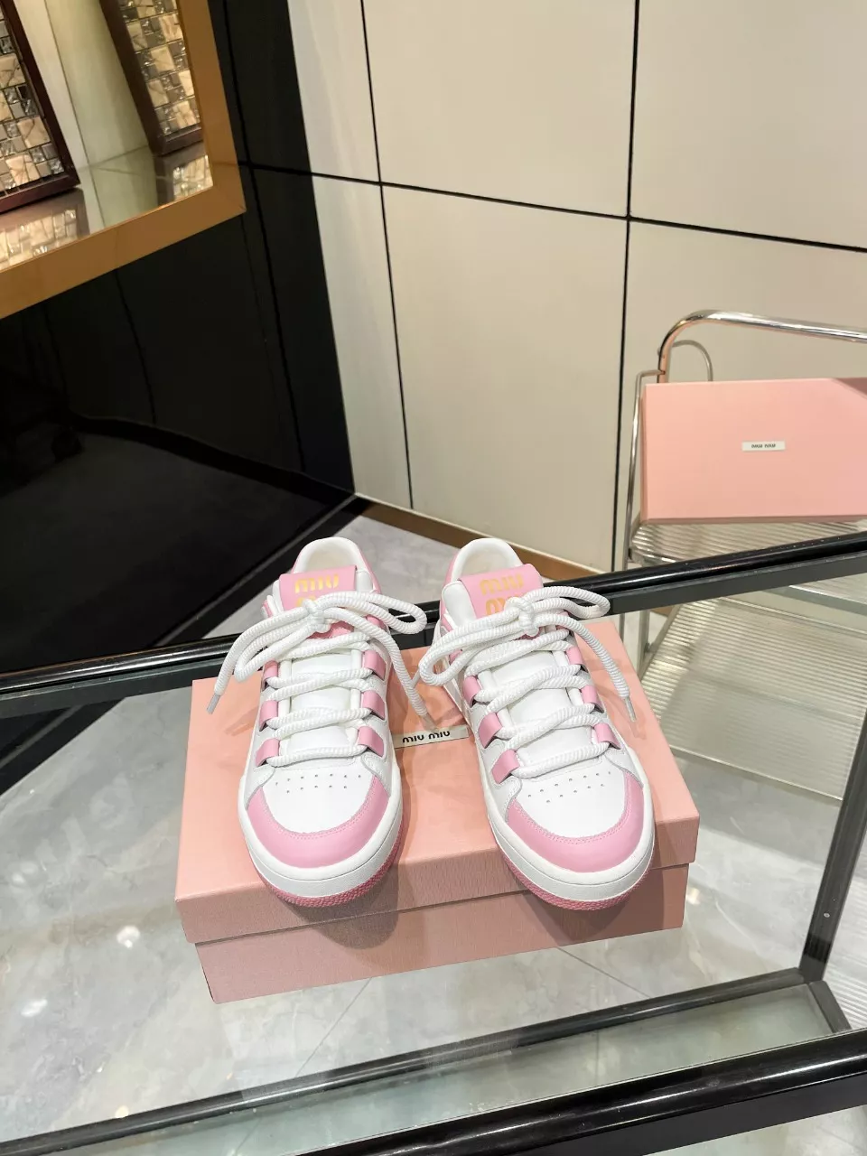 MIU MIU Casual Shoes For Women Comfortable 8785